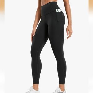 Crz Yoga Butterluxe Leggings With Pockets, Black 2x Pairs, Size Large